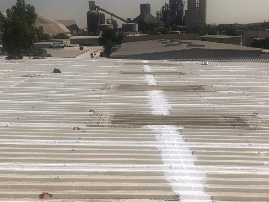 Roof Refurbishment at ajmal perfume