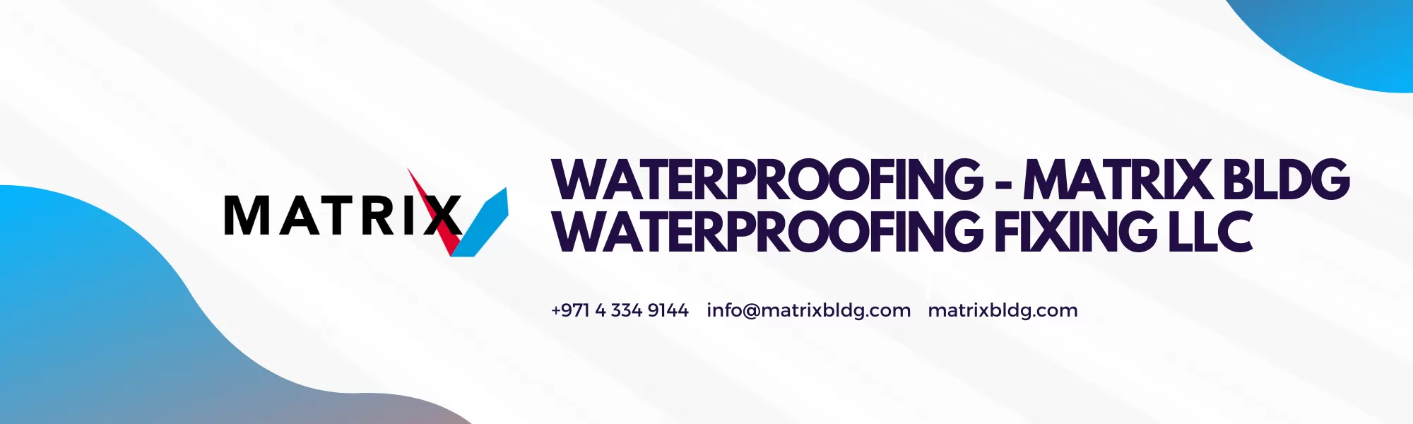 Waterproofing - Matrix Bldg Waterproofing Fixing LLC